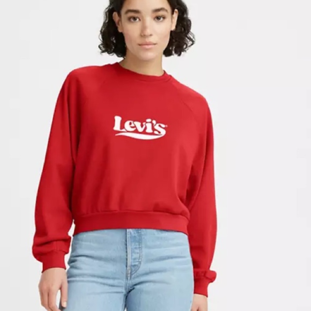 Levis VINTAGE RAGLAN CREWNECK
SWEATSHIRT .SIZE:M